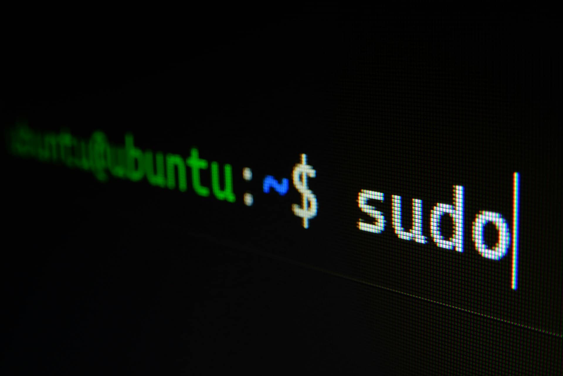 Terminal prompt with sudo command, macro