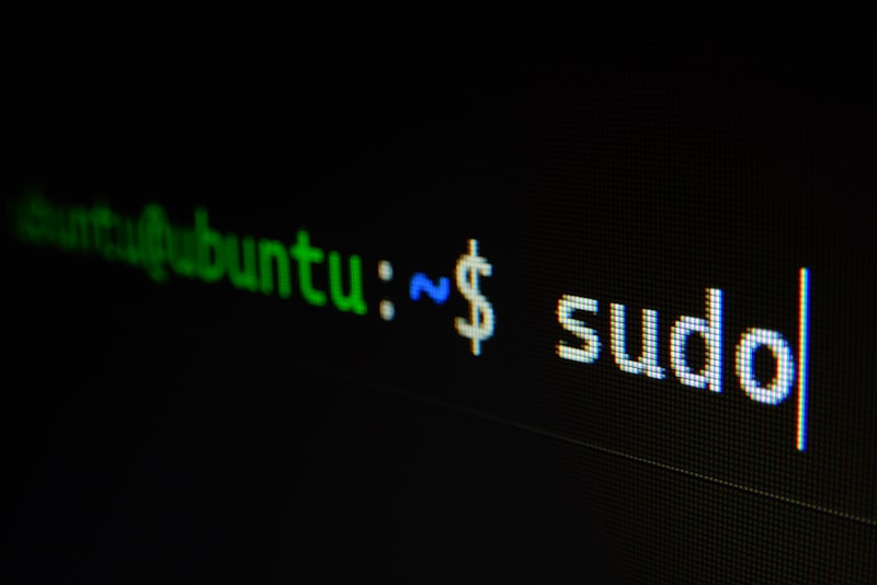 Terminal prompt with sudo command, macro